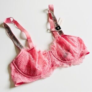 NWT Victoria’s Secret 34C bling shine strap lace unlined bra